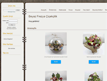 Tablet Screenshot of beyazfrezyacicekcilik.com